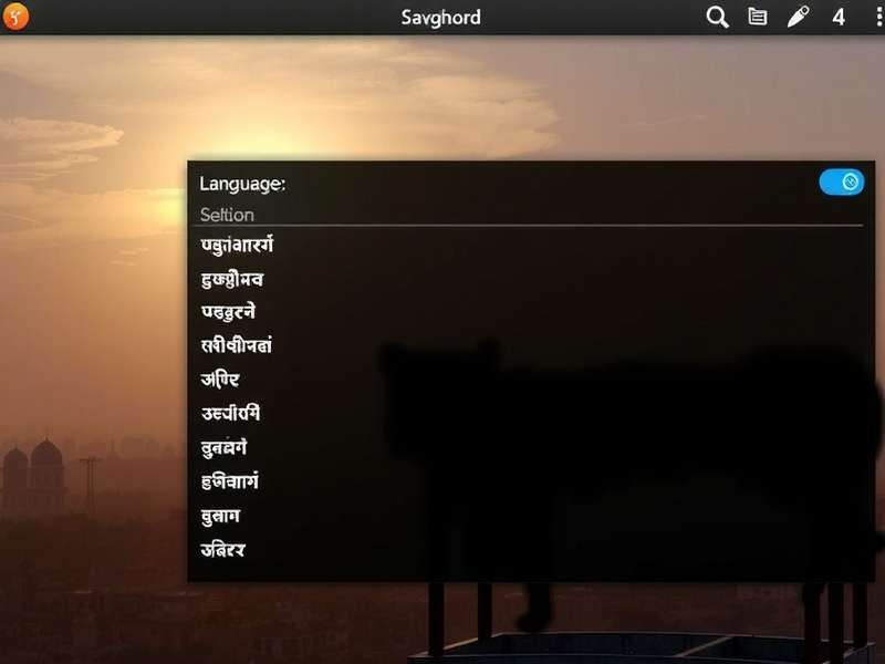 Varanasi Voyager – Play in Your Mother Tongue Varanasi Voyager language selection screen showing various Indian languages